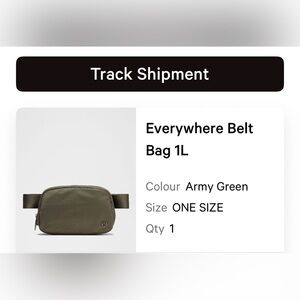 Lululemon 1L Belt Bag Army Green
